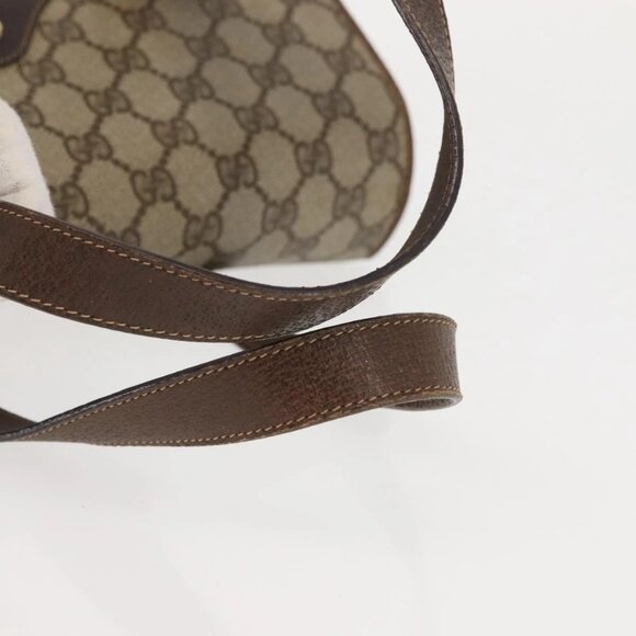 GUCCI GG Supreme Hand Bag PVC Beige Gold 116 02 080 Auth BA6160 - Picture 9 of 15